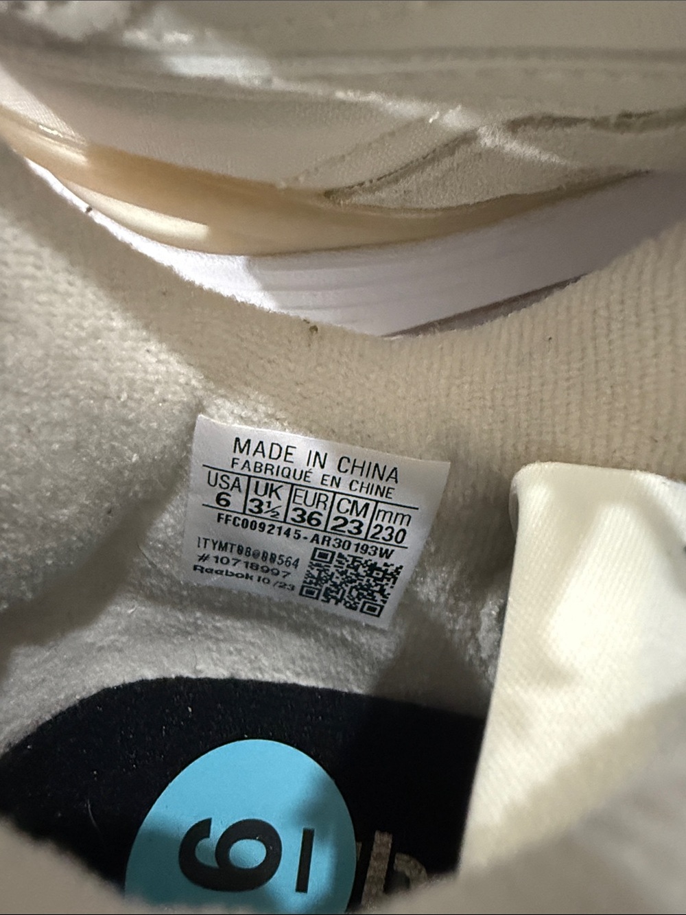 Reebok Cream and Gum Classic Runner Sneakers - Picture 4 of 4
